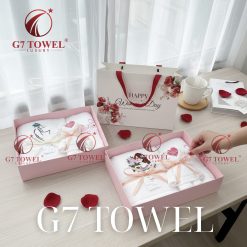 BỘ 3 KHĂN THÊU GẤP GẤU G7 TOWEL – HAPPY WOMEN’S DAY N03 - Ảnh 9