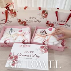 BỘ 3 KHĂN THÊU GẤP GẤU G7 TOWEL – HAPPY WOMEN’S DAY N03 - Ảnh 11