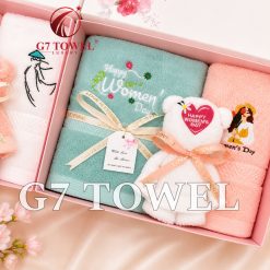 BỘ 3 KHĂN THÊU GẤP GẤU G7 TOWEL – HAPPY WOMEN’S DAY N03 - Ảnh 8