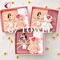 BỘ 3 KHĂN THÊU GẤP GẤU G7 TOWEL – HAPPY WOMEN’S DAY N03 - Ảnh 7