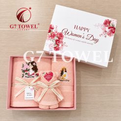 BỘ 3 KHĂN THÊU GẤP GẤU G7 TOWEL – HAPPY WOMEN’S DAY N03 - Ảnh 22