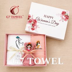 BỘ 3 KHĂN THÊU GẤP GẤU G7 TOWEL – HAPPY WOMEN’S DAY N03 - Ảnh 21